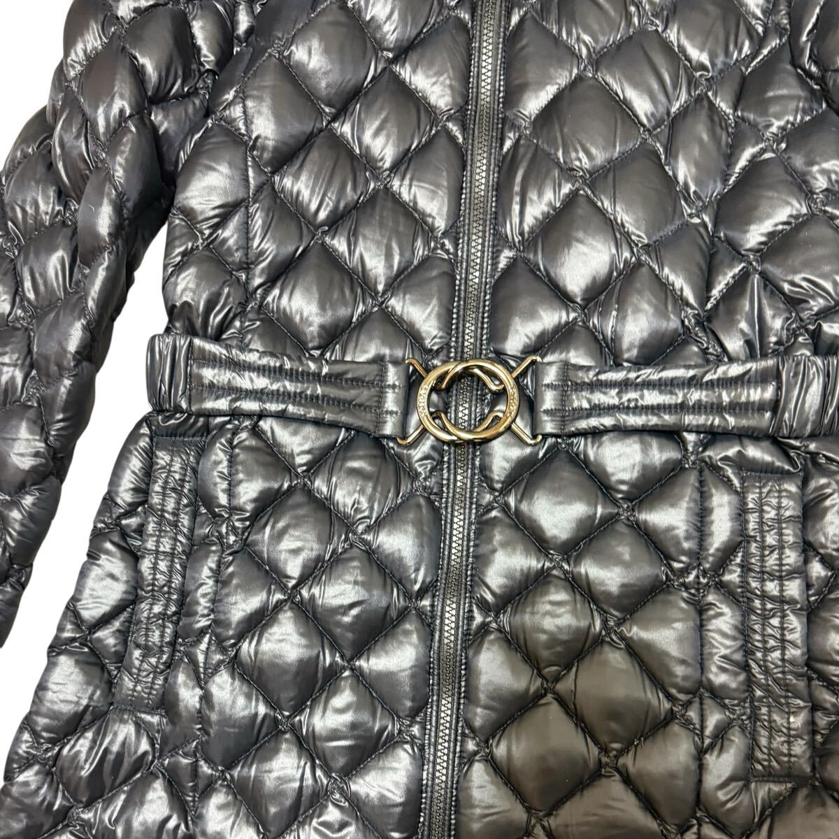 1円〜　極美品 タトラス DEADIA キルティング ダウンコート ファー付き 03 TATRAS ブラック ダウンジャケット Aライン ダウンジャケット _画像4