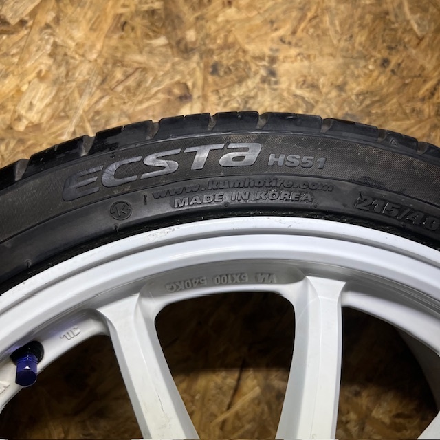 スイフト WORK EMOTION 11R 17インチ 7J+53 PCD114.3 5H ハブ径73.3 215/40R17 タイヤ付き スイスポ スポーツ ZC32S ZC33S 5穴 シルビア_画像10