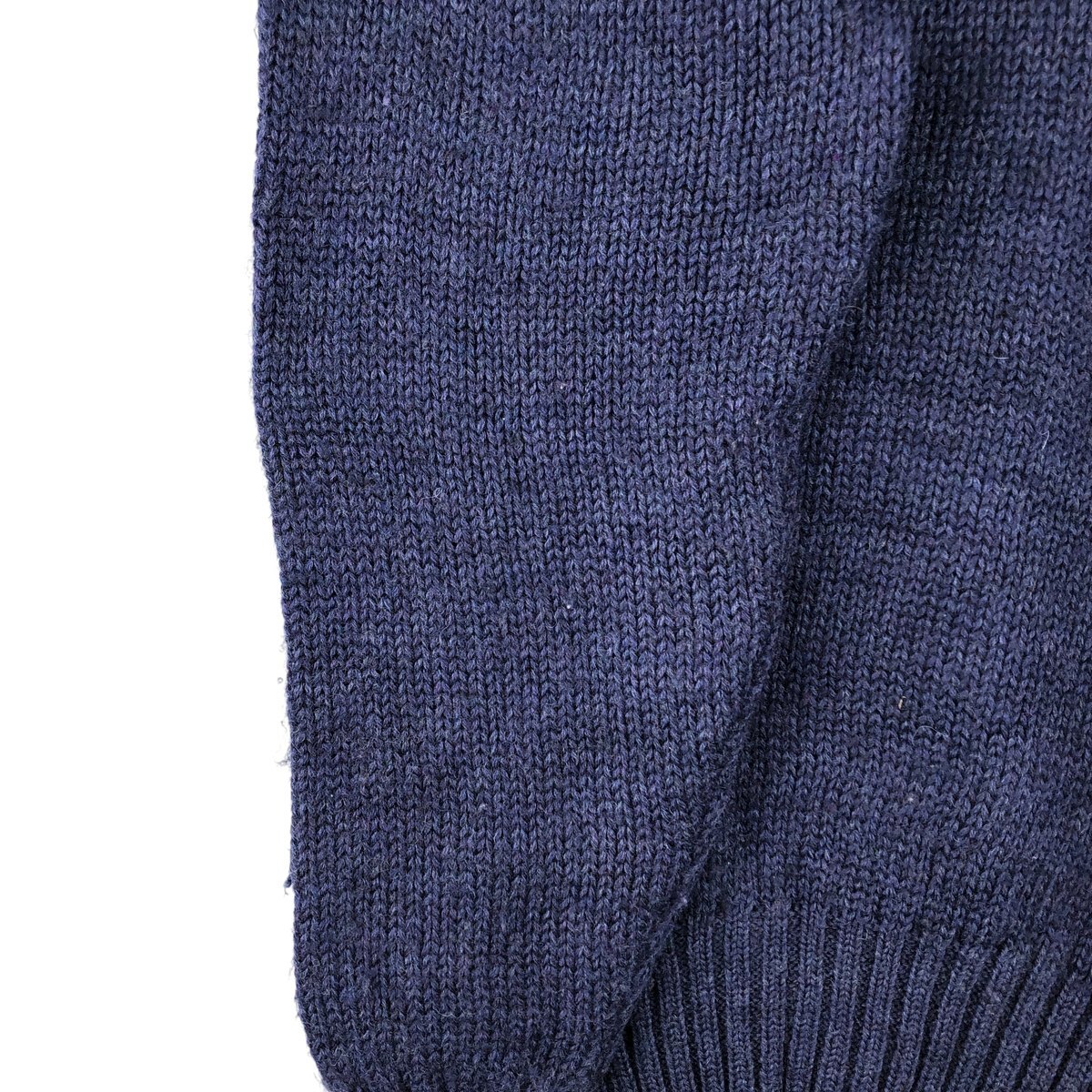 古着 80~90年代 エディーバウアー Eddie Bauer 黒タグ リブ編み ラムウールニットセーター メンズM相当 ヴィンテージ /eaa593001_画像7