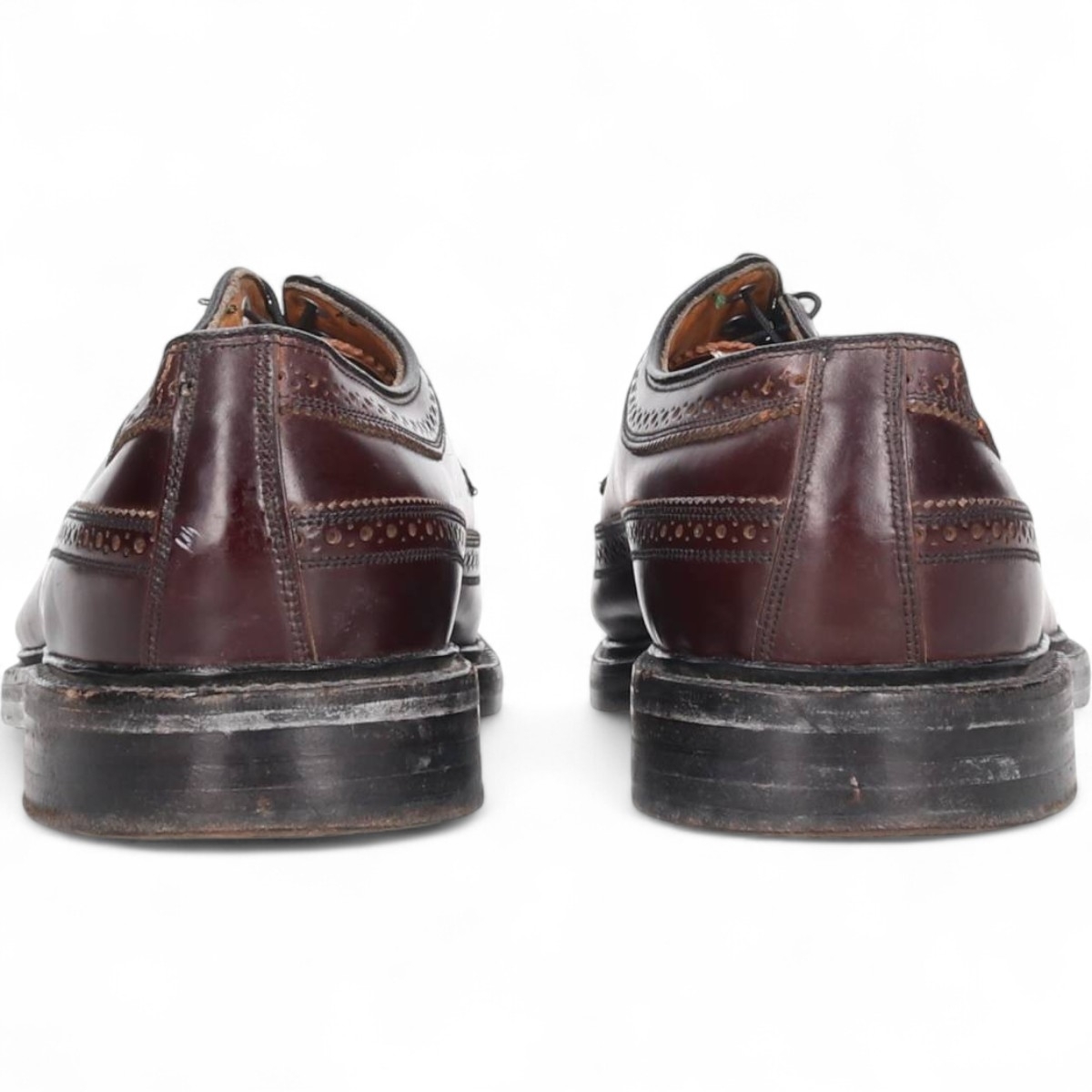 古着 70年代 フローシャイム インペリアル フルブローグ Vクリート コードバン ウイングチップシューズ メンズ28.5cm相当 /svb001115_画像3