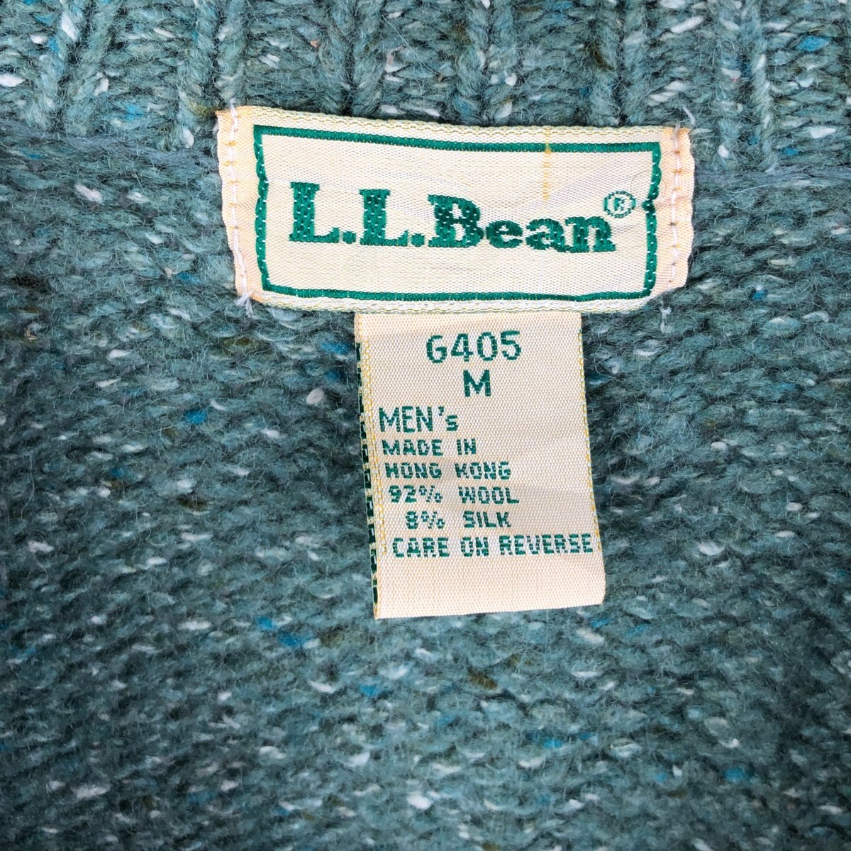 古着 70~80年代 エルエルビーン L.L.Bean アーガイル柄 ウールニットセーター メンズM相当 ヴィンテージ /eaa600147_画像3
