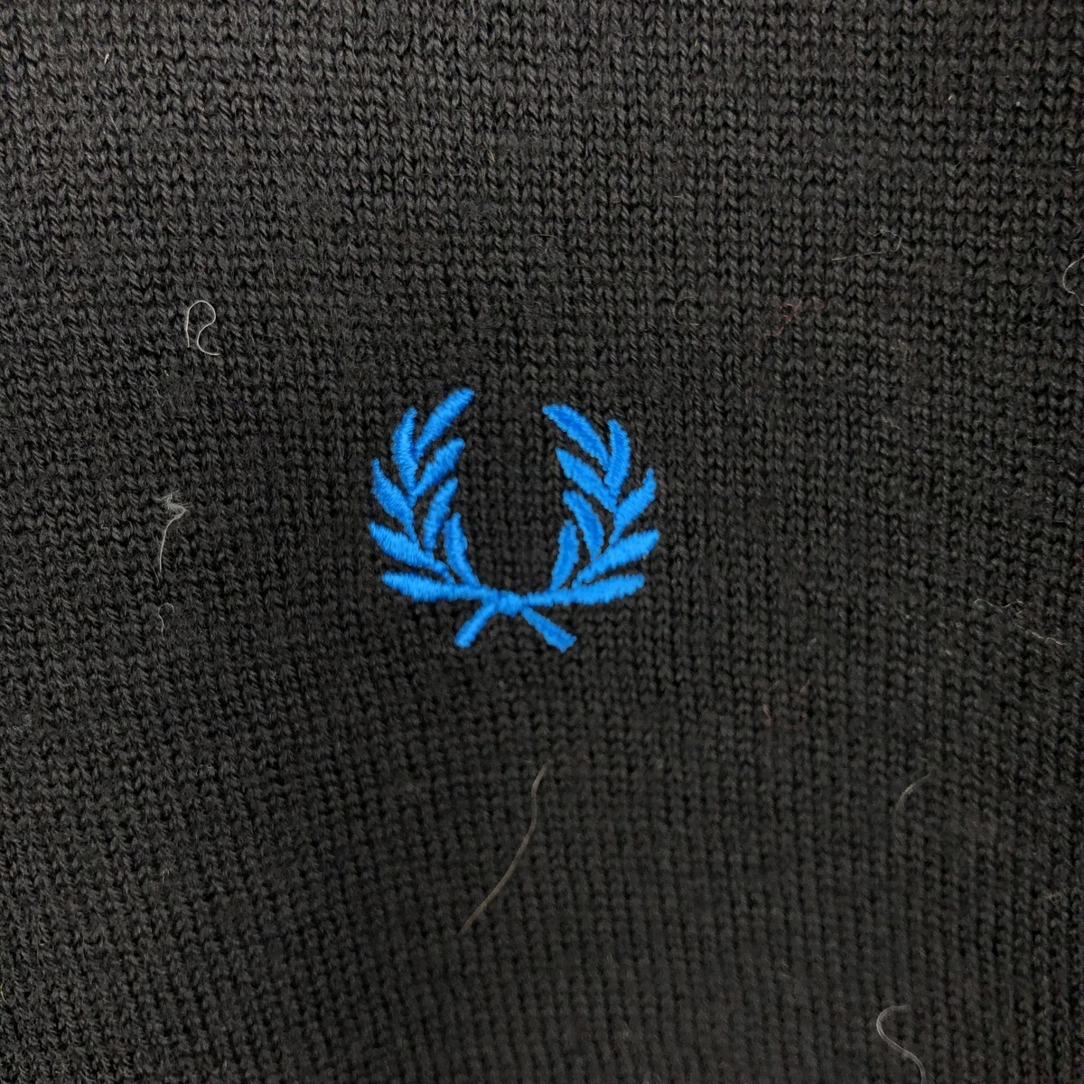 古着 フレッドペリー FRED PERRY Vネックメリノウールニットセーター メンズL相当 /eaa601612_画像6