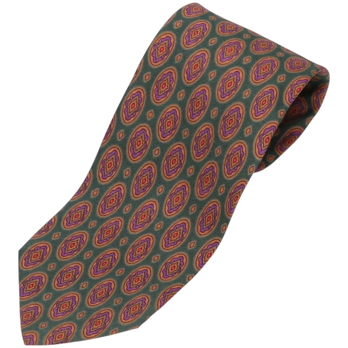 古着 ラルフローレン Ralph Lauren POLO by Ralph Lauren 総柄 ネクタイ USA製 /gaa005911_画像1