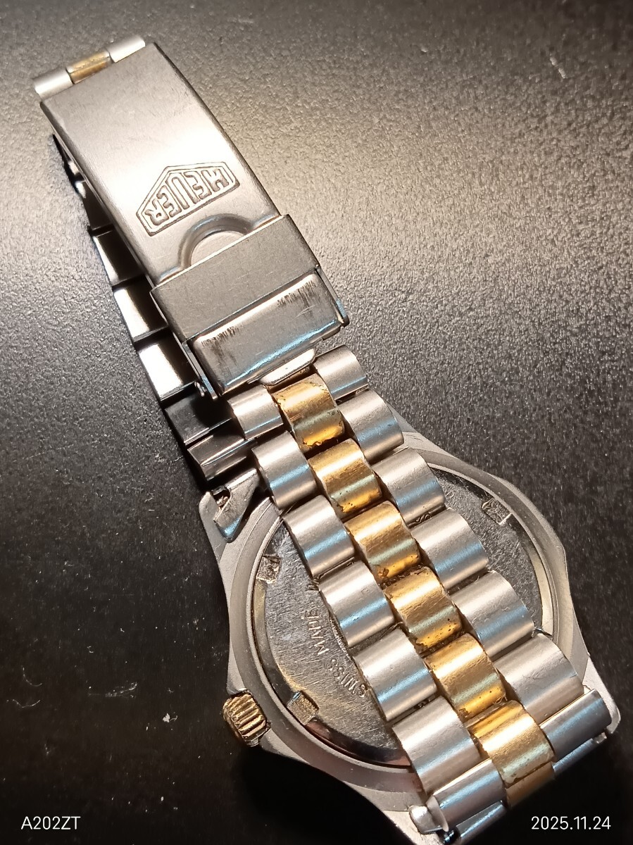 タグホイヤー2000 プロフェッショナル クォーツ レディース　974.015 不動品_画像6