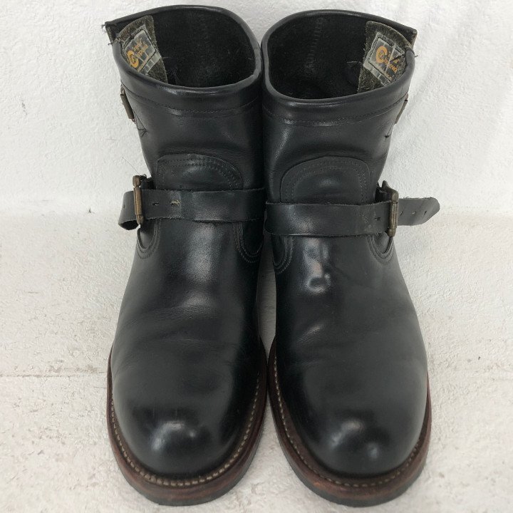 CHIPPEWA チペワ 91067 黒タグ CORDOVAN SHORT ENGINEER BOOTS コードバン ショート エンジニアブーツ SIZE: 9E ブラック MH632025102801_画像2