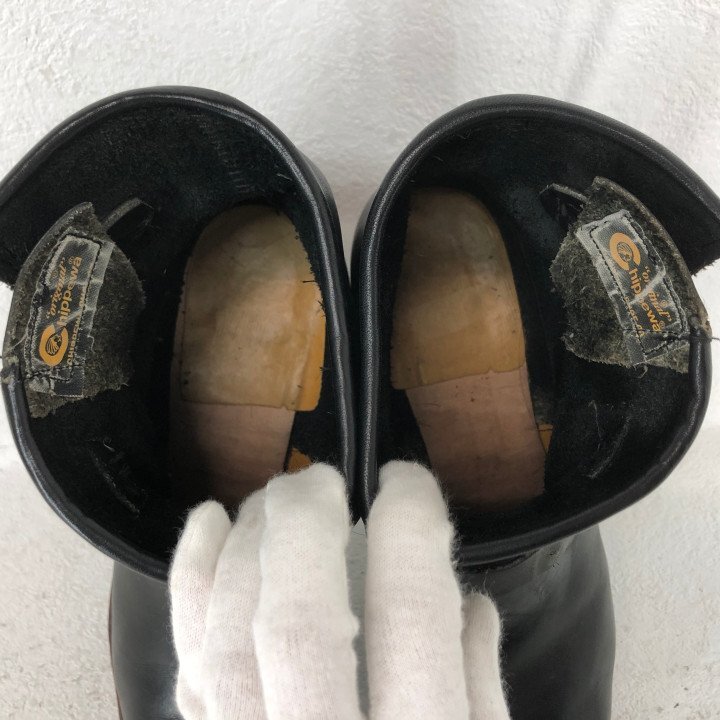 CHIPPEWA チペワ 91067 黒タグ CORDOVAN SHORT ENGINEER BOOTS コードバン ショート エンジニアブーツ SIZE: 9E ブラック MH632025102801_画像8