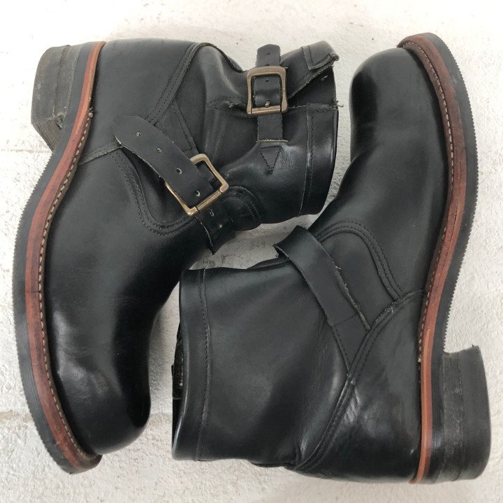 CHIPPEWA チペワ 91067 黒タグ CORDOVAN SHORT ENGINEER BOOTS コードバン ショート エンジニアブーツ SIZE: 9E ブラック MH632025102801_画像3