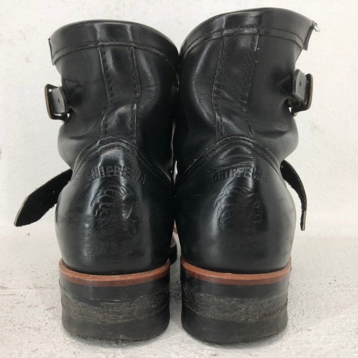 CHIPPEWA チペワ 91067 黒タグ CORDOVAN SHORT ENGINEER BOOTS コードバン ショート エンジニアブーツ SIZE: 9E ブラック MH632025102801_画像5