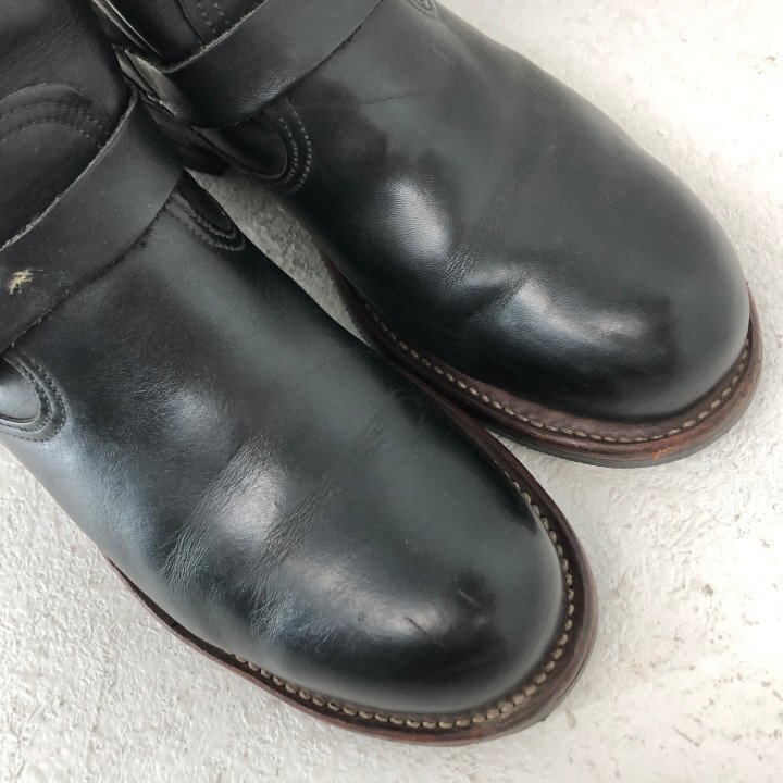 CHIPPEWA チペワ 91067 黒タグ CORDOVAN SHORT ENGINEER BOOTS コードバン ショート エンジニアブーツ SIZE: 9E ブラック MH632025102801_画像9