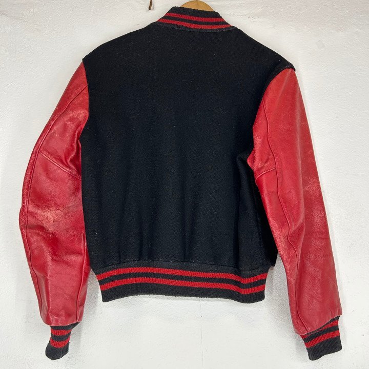 60s OLD DeLONG デロング レザージャケット スタジャン SIZE: 20 ブラック/レッド ヴィンテージ OU632025112803_画像2