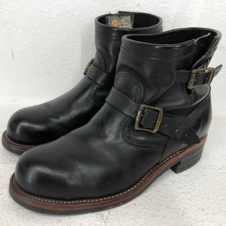 CHIPPEWA チペワ 91067 黒タグ CORDOVAN SHORT ENGINEER BOOTS コードバン ショート エンジニアブーツ SIZE: 9E ブラック MH632025102801_画像1