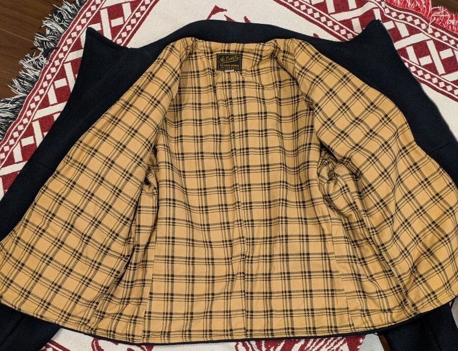 アットラスト size44 MELTON COSSACK JACKET メルトンコサックジャケット ネイビー ライダースジャケット AtLast＆Co ButcherProduct_画像4