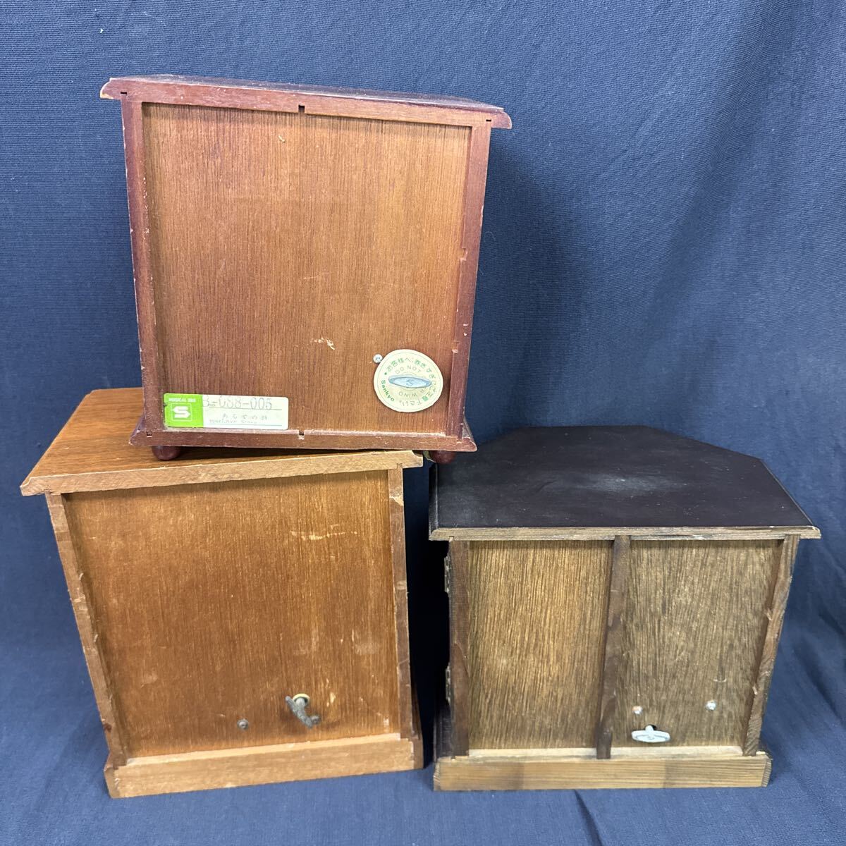 ◆オルゴール付 小物入れ アクセサリーボックス まとめ売り ジュエリー 収納 インテリア ケース ミュージックボックス 昭和レトロ 283-92_画像10