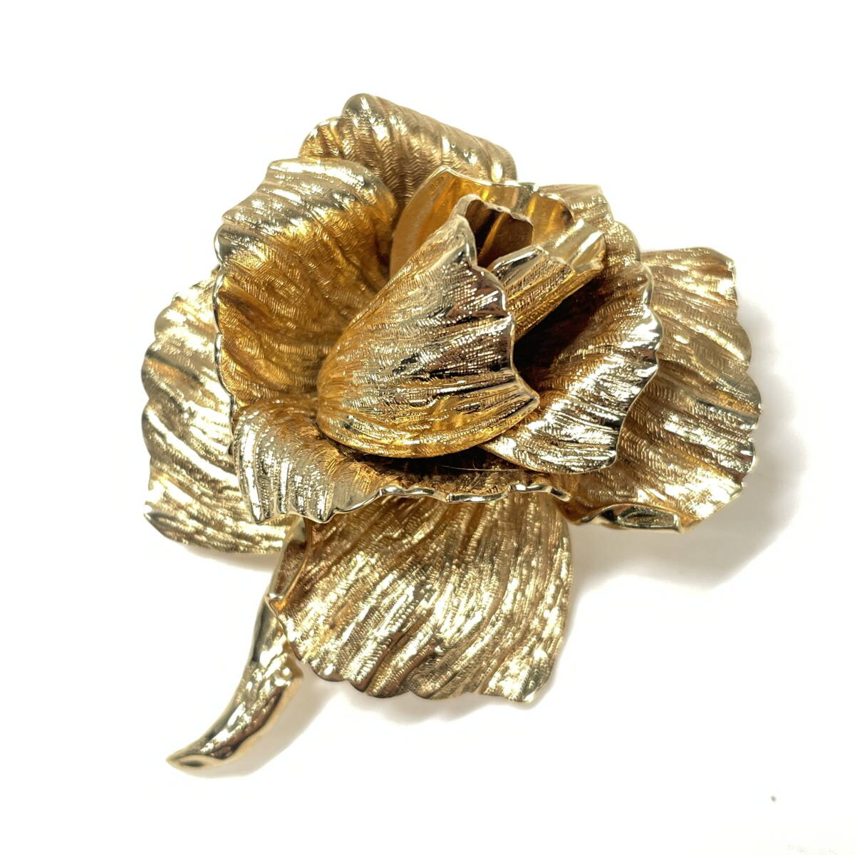 2511M0717 ChristianDior Christian Dior роза узор брошь Gold цвет масса примерно 34.4g античный 