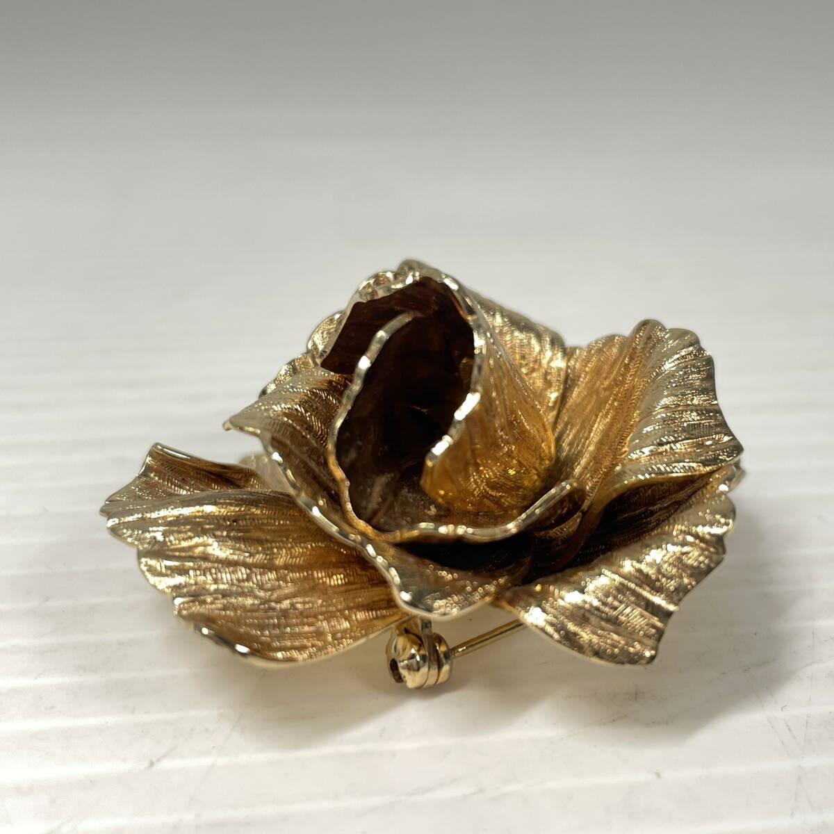 2511M0717 ChristianDior Christian Dior роза узор брошь Gold цвет масса примерно 34.4g античный 