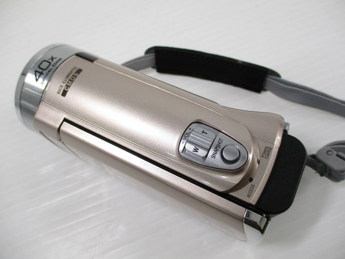 2511M1214 JVCケンウッド Everio エブリオ ハイビジョンメモリームービー GZ-E117 ビデオカメラ 通電確認済 箱付_画像6