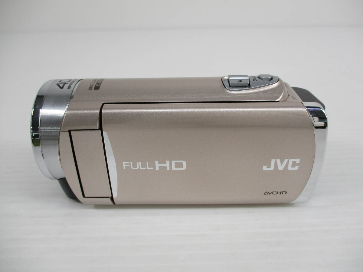 2511M1214 JVCケンウッド Everio エブリオ ハイビジョンメモリームービー GZ-E117 ビデオカメラ 通電確認済 箱付_画像3