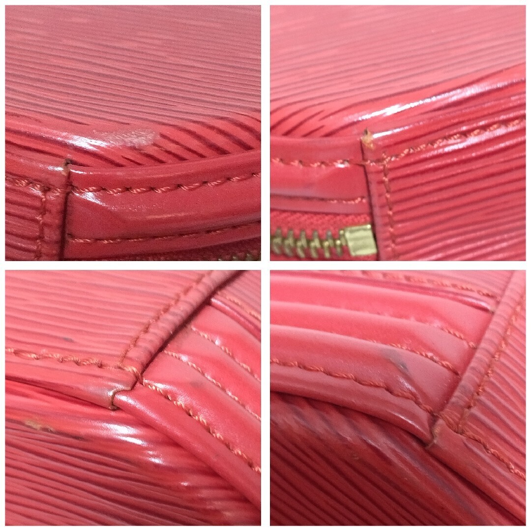 【美品】ルイヴィトン カンヌ エピ カスティリアンレッド レザー バニティバッグ M48037_画像3