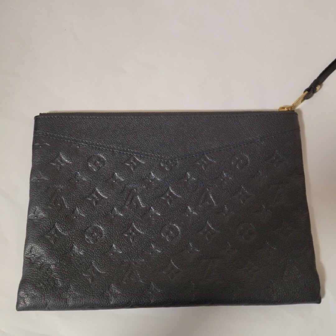 【極美品】ルイヴィトン モノグラムアンプラント デイリーポーチ ノワール ブラック クラッチバッグ M62937_画像2