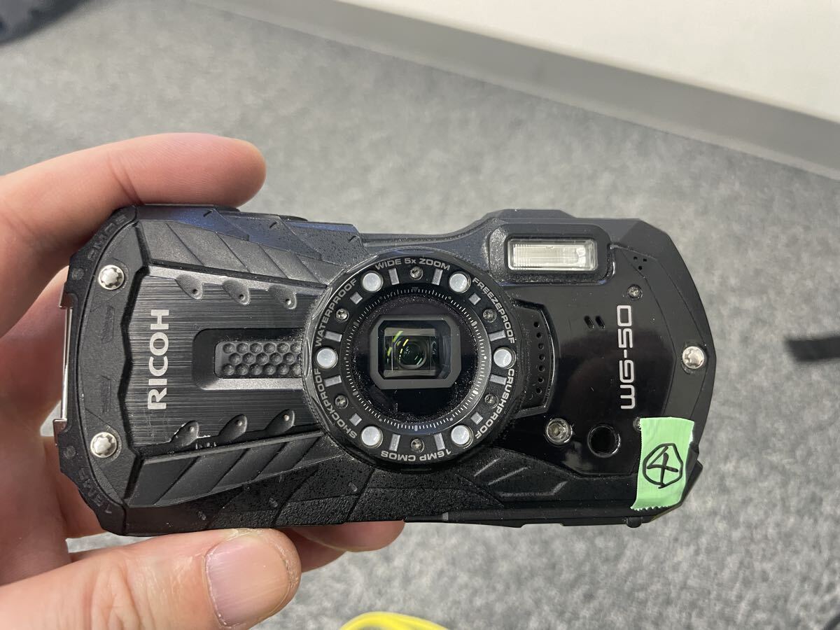  компактный цифровой фотоаппарат RICOH Ricoh WG-50 черный ударопрочный водонепроницаемый ④