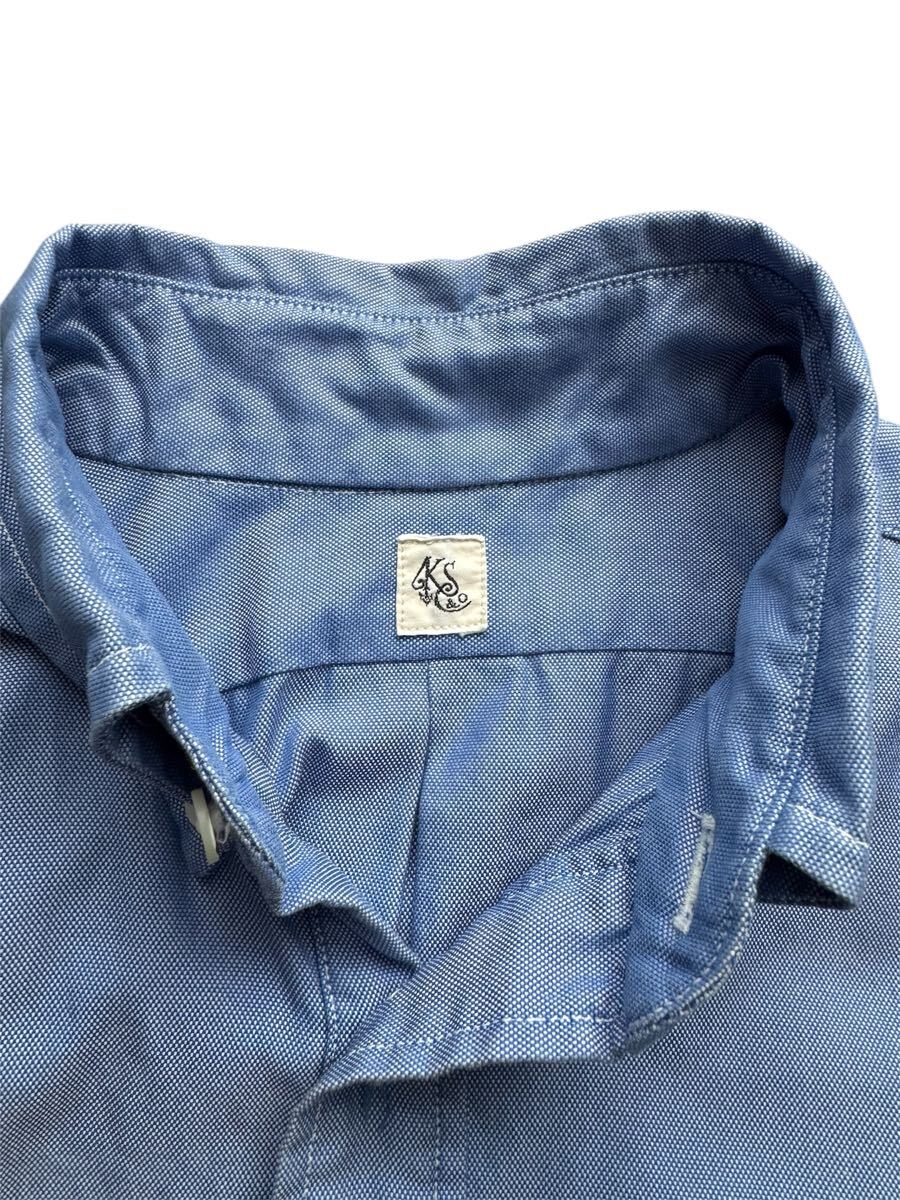 KAPTAIN SUNSHINE x BEAMS PLUS/別注オックスフォードショートスリーブ ボタンダウンシャツ　サックスブルー　キャプテンサンシャイン_画像2