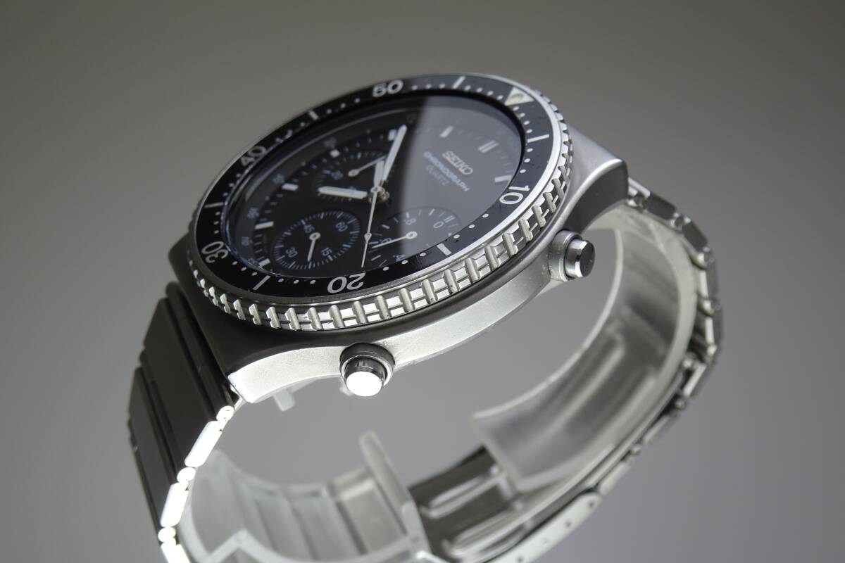 SEIKO SPEEDMASTER CHRONOGRAPH 7A28-7040 クオーツ 15石　D0109_画像4