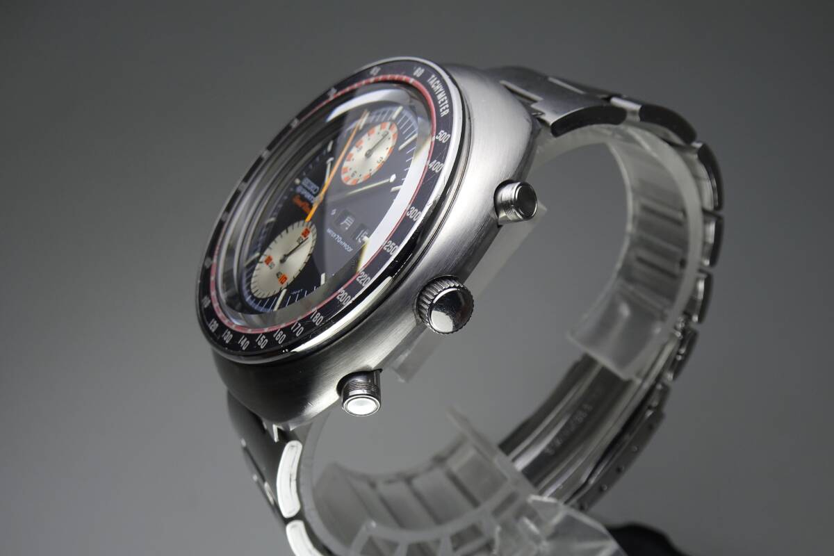 【名機 6138搭載】セイコー 5スポーツ スピードタイマー 6138-0010 21石 自動巻 クロノグラフ 1970年製　G0201_画像4