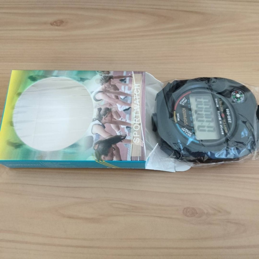 ストップウォッチ タイマー 新品 計測 スポーツ 時計 アラーム デジタル 表示 日付 工具 激安_画像9