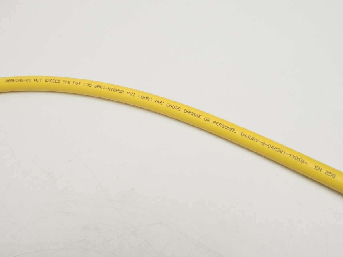 未使用 オクトパス用 ラバーホース 長さ:100cm カラー:イエロー スキューバダイビング用品 [RYY50986SPN]_画像2