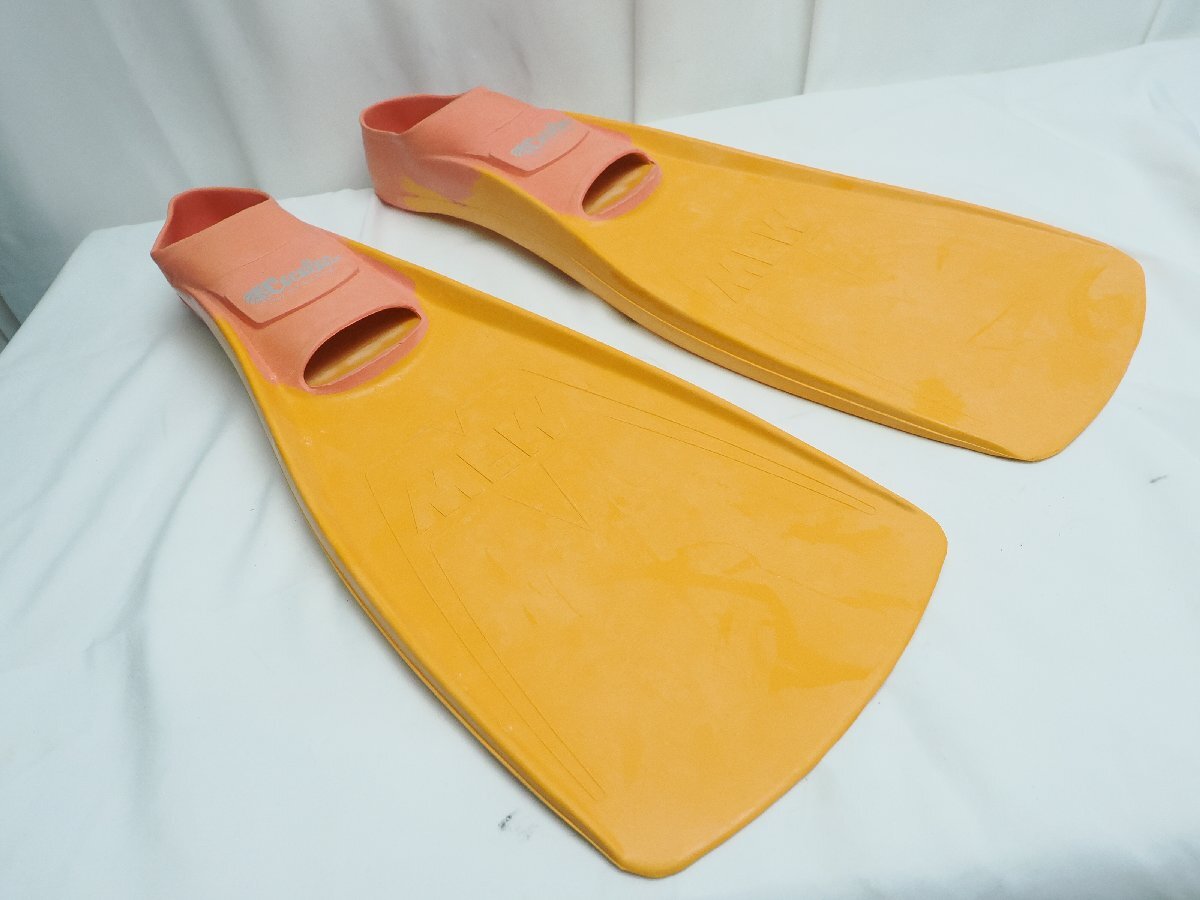 GULL ガル MEW ミューフィン CoCoLoA サイズ:S(23-24cm) カラー:オレンジ ランク:AA フルフットフィン ダイビング用品 [3F-65143]_画像1