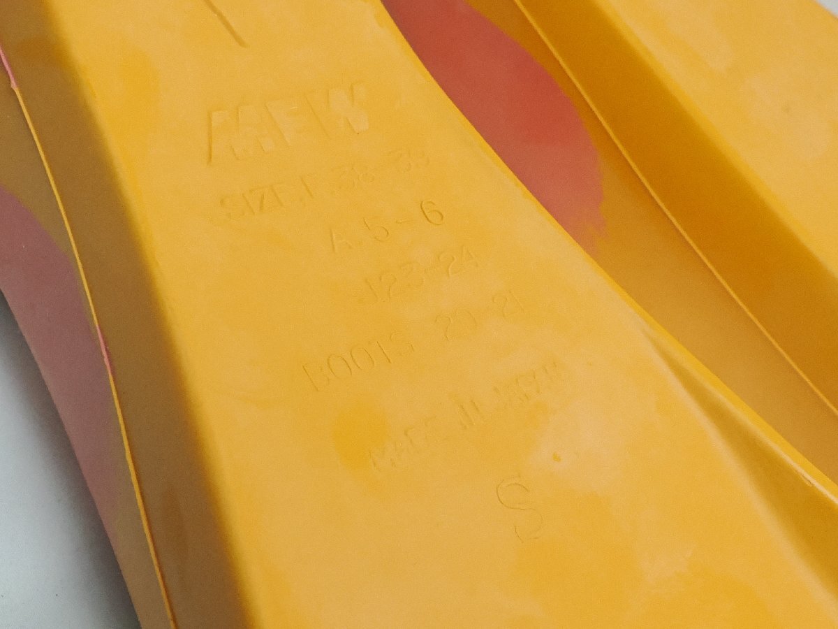 GULL ガル MEW ミューフィン CoCoLoA サイズ:S(23-24cm) カラー:オレンジ ランク:AA フルフットフィン ダイビング用品 [3F-65143]_画像3