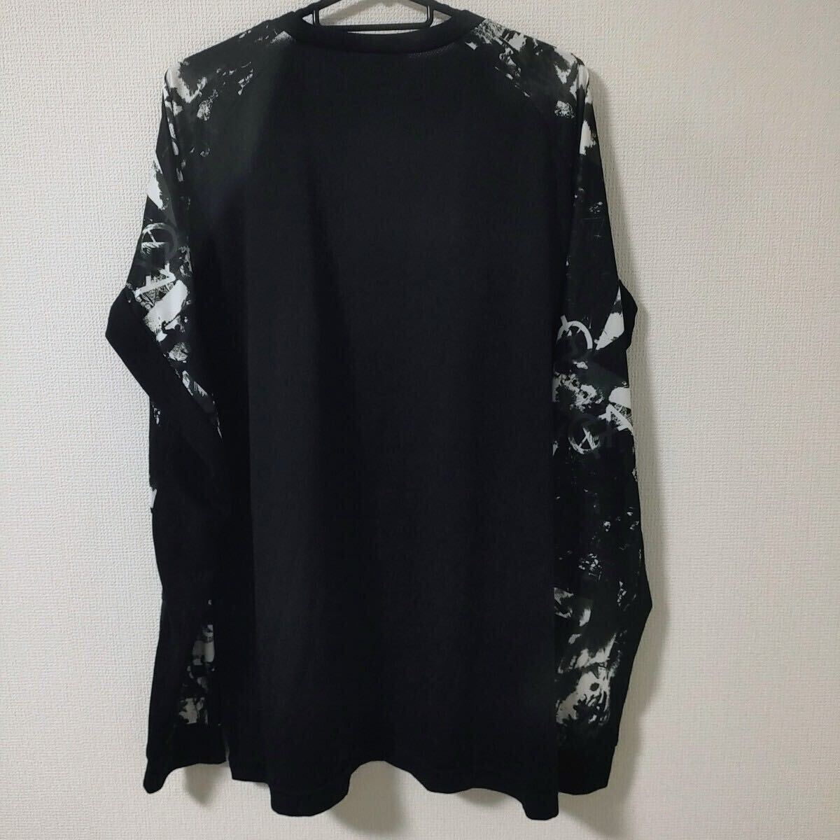 【XO 美品】ATHLETA 長袖プラクティスシャツ 黒 アスレタ サッカーウェア スポーツ XL相当 トレーニングウェア フットサル_画像5