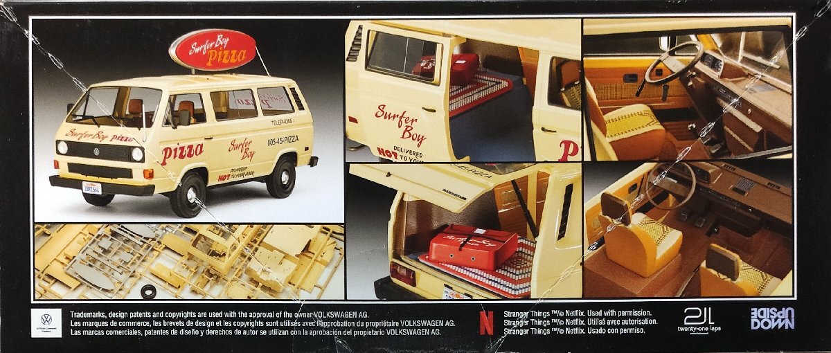 ストレンジャー・シングス 未知の世界 アーガイルズ サーファーボーイ VW T3 ピザバン 1/25 アメリカレベル_画像2