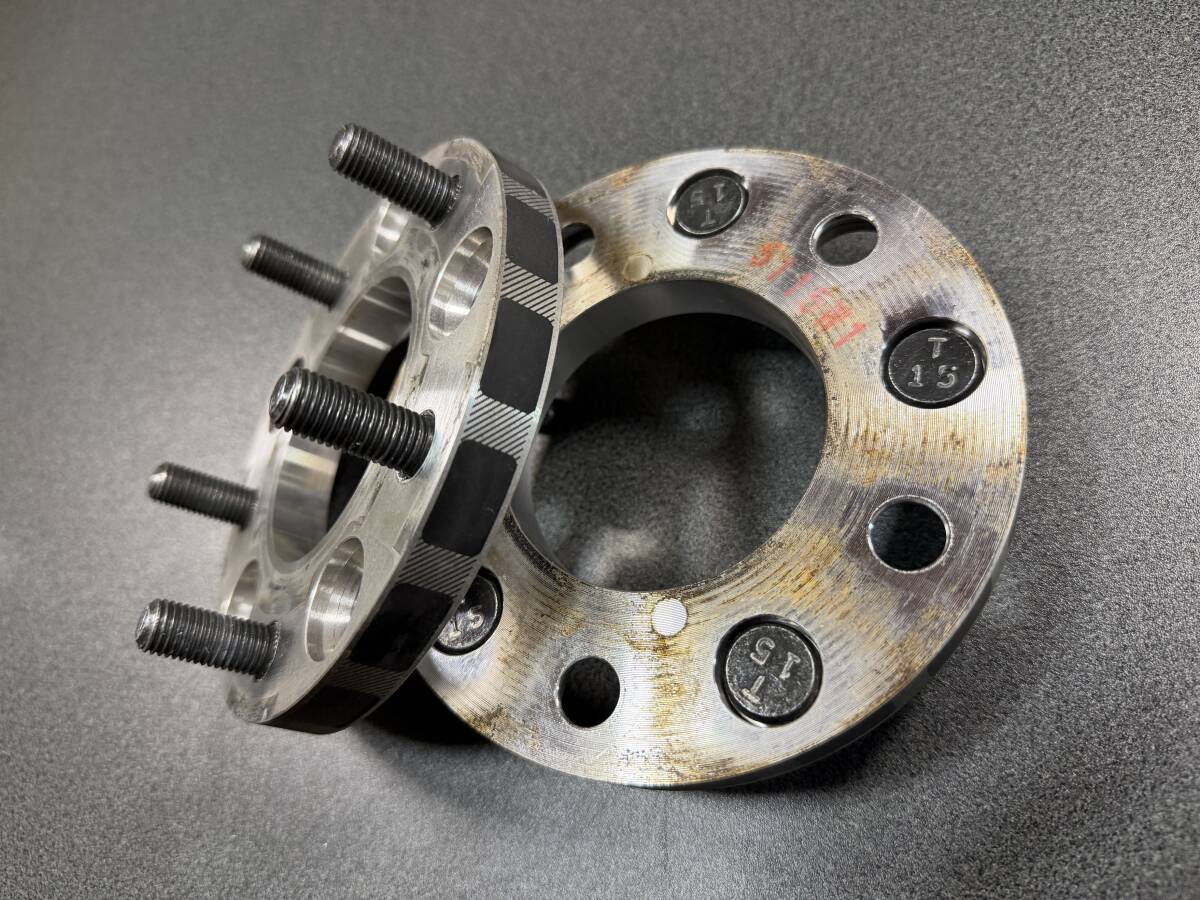 KYO-EI製15mm厚ワイドトレッドスペーサー トヨタ車用5H-114.3 NAPAC規格取得品 クロモリスタッド_画像6