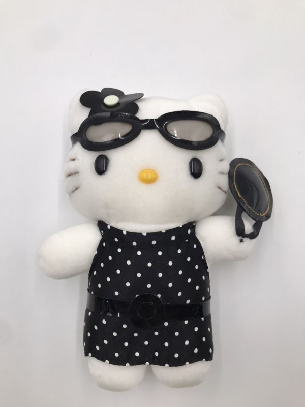 レトロ　SANRIO ハローキティ　おめかしキティちゃん　 　ぬいぐるみ　中古美品　エイコー　中古美品 #bf-5605_画像1