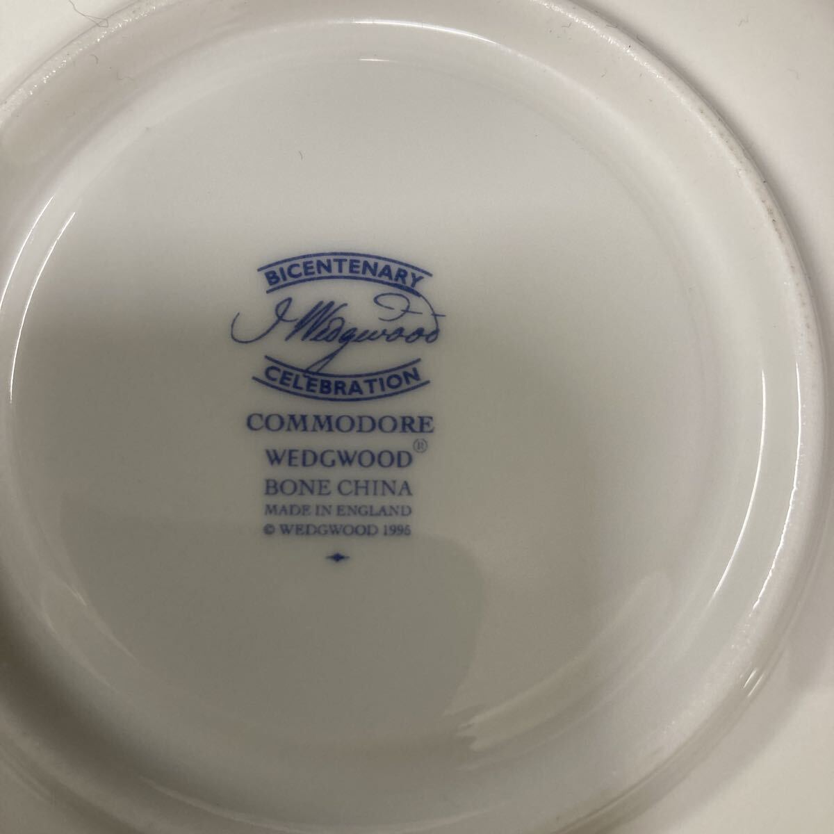 2客セットWEDGWOOD ウェッジウッド カップ ソーサー ティーカップ 金彩 洋食器　コモドアカップ_画像9