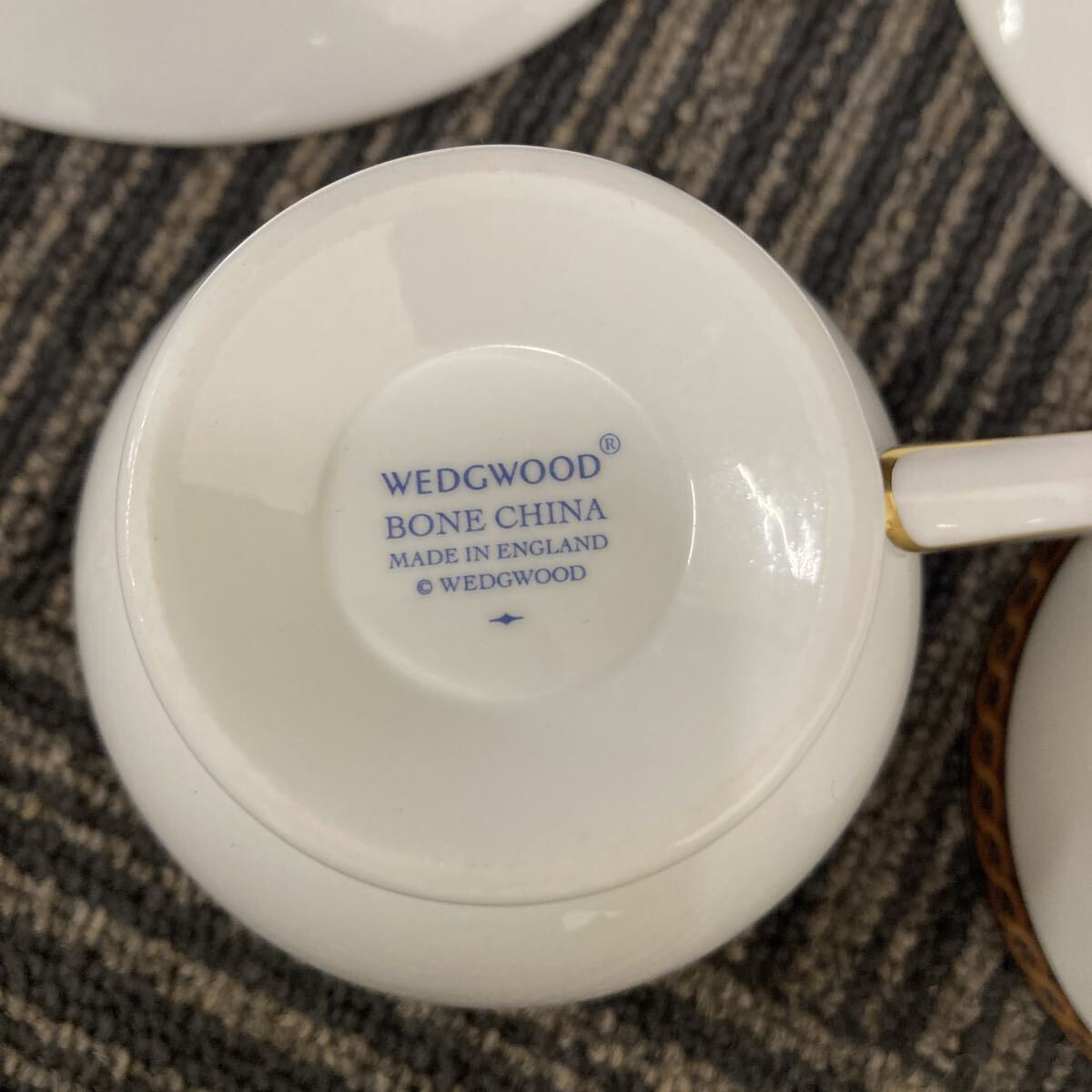 2客セットWEDGWOOD ウェッジウッド カップ ソーサー ティーカップ 金彩 洋食器　コモドアカップ_画像10