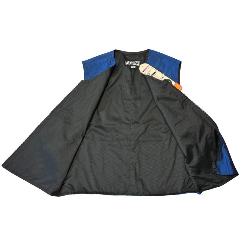 【特価!セール!】WINDPROOF 防風ベスト ADVANCED MENSWEAR E72303 ブルーー Lサイズ_画像5