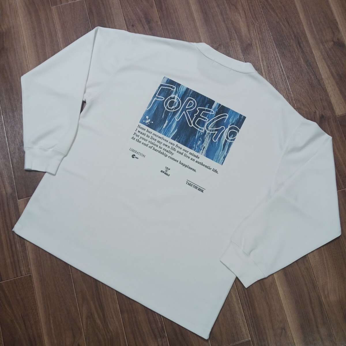 RAGEBLUE ホワイト Lサイズ 長袖カットソー_画像2