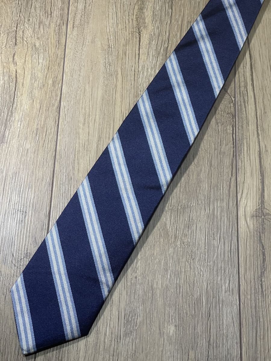 美品 ″Brooks Brothers″ ブルックスブラザーズ ストライプ ネイビー ブランドネクタイ 511103_画像2