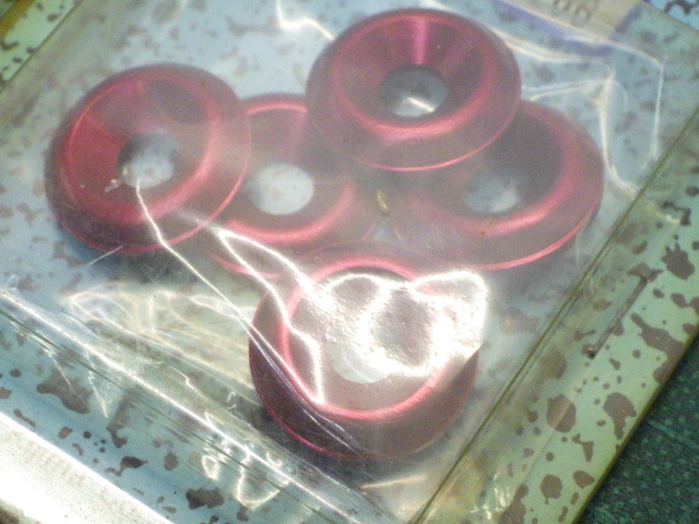 キジマ『フジツボカラー　レッド (307-110R)』内径6Φ　6枚入り + 2枚入り　★長期保管未使用品★【07271】_画像3