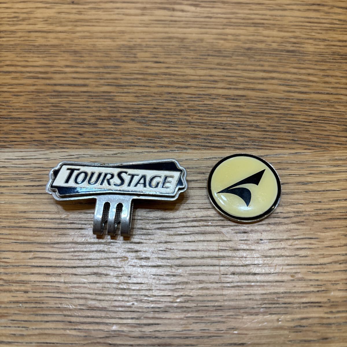 ブリヂストン　ツアーステージ　クリップマーカー　ブラック×ホワイト×シルバー　送料込_画像2