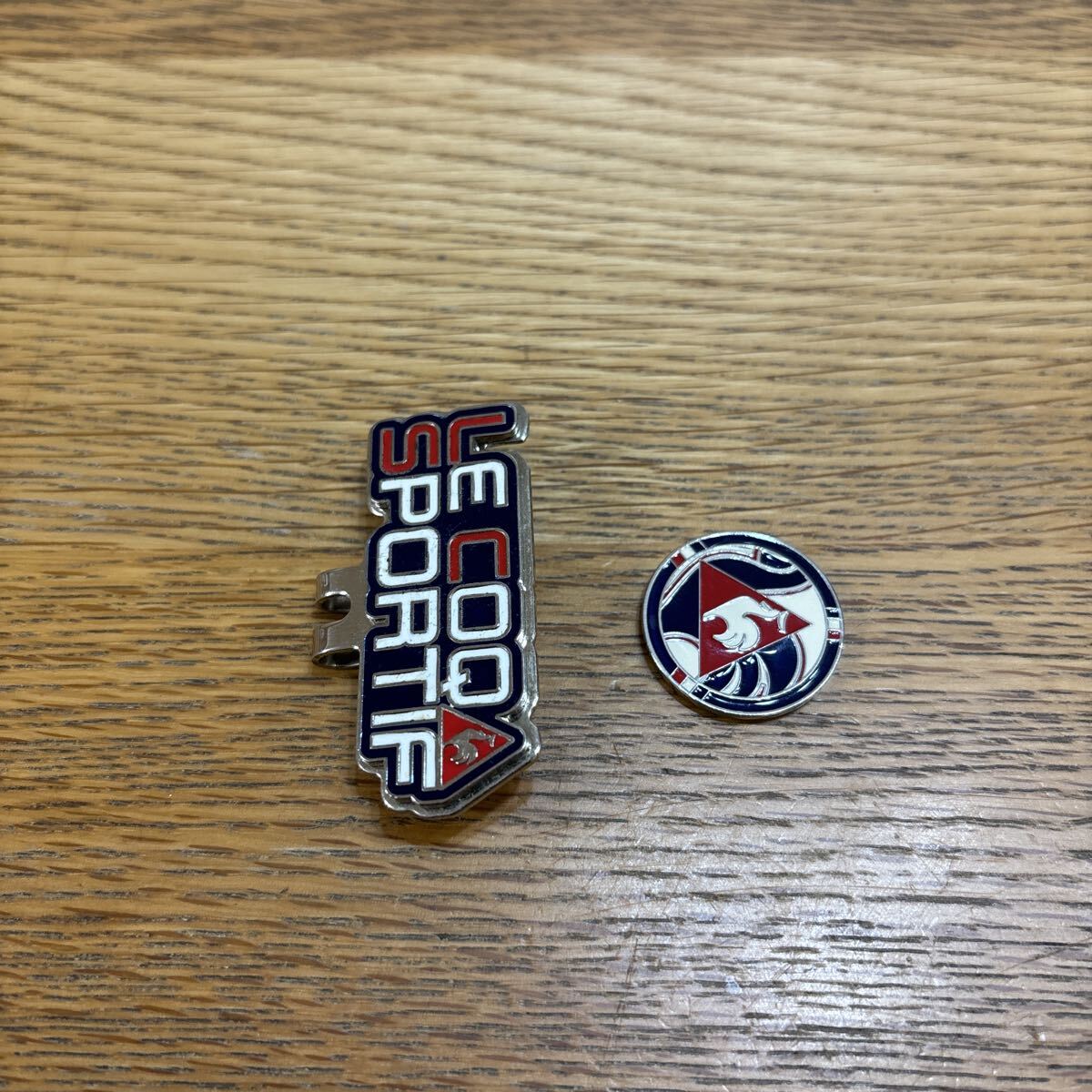 ルコック　スポルティフ　ゴルフ　クリップマーカー　トリコロールカラー×シルバー　送料込_画像3