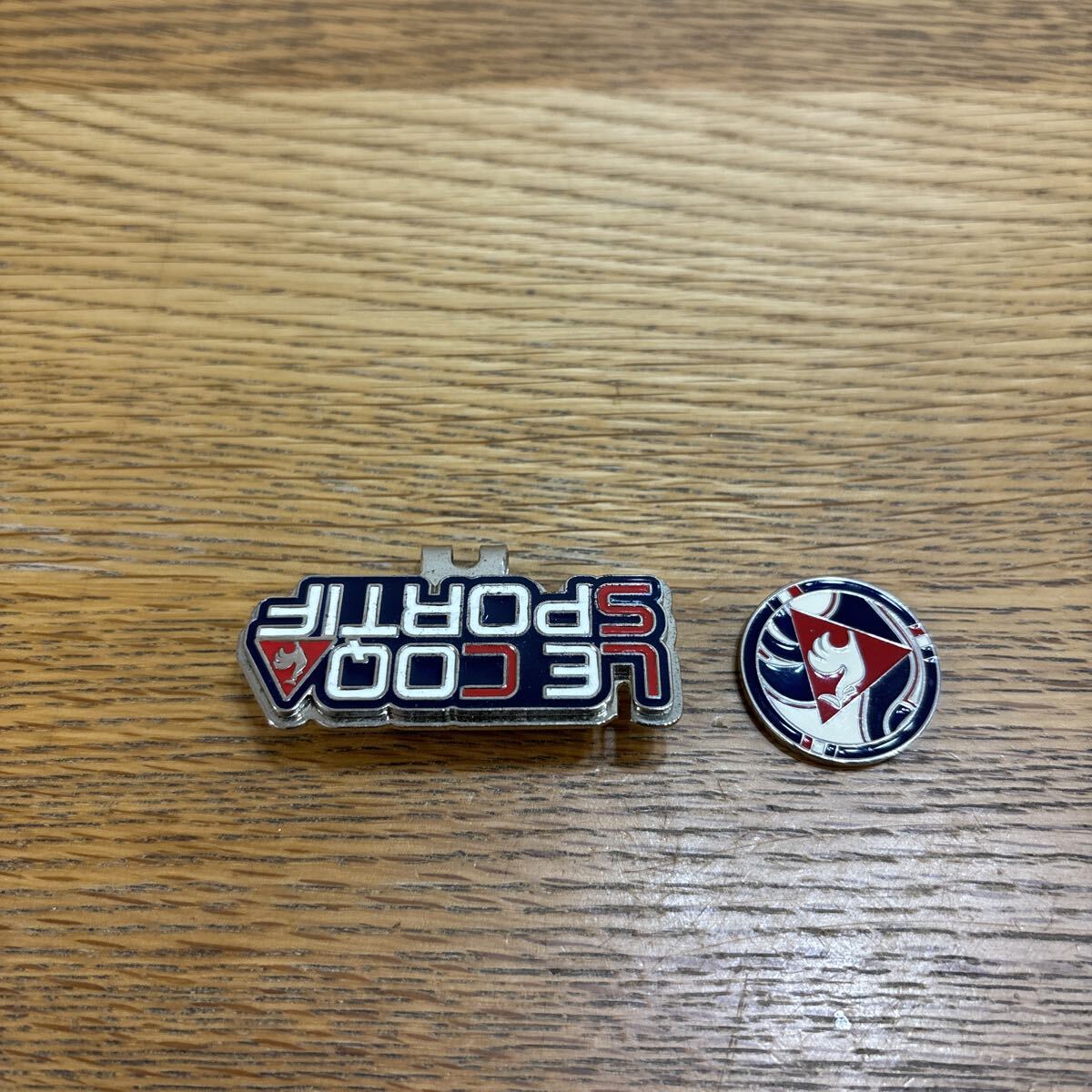 ルコック　スポルティフ　ゴルフ　クリップマーカー　トリコロールカラー×シルバー　送料込_画像4