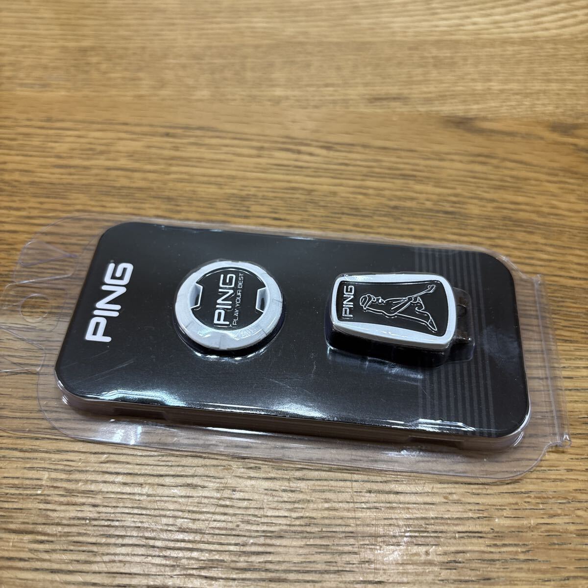 Ping ゴルフ　クリップマーカー　ホワイト×ブラック×シルバー　未使用品　送料込_画像2