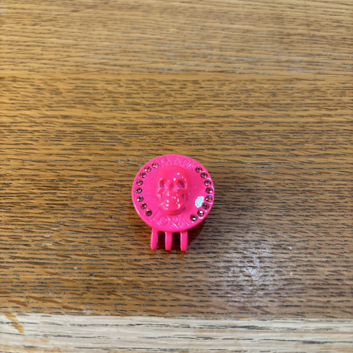 マークアンドロナ　ゴルフ　クリップマーカー　ピンク　美品　送料込_画像1