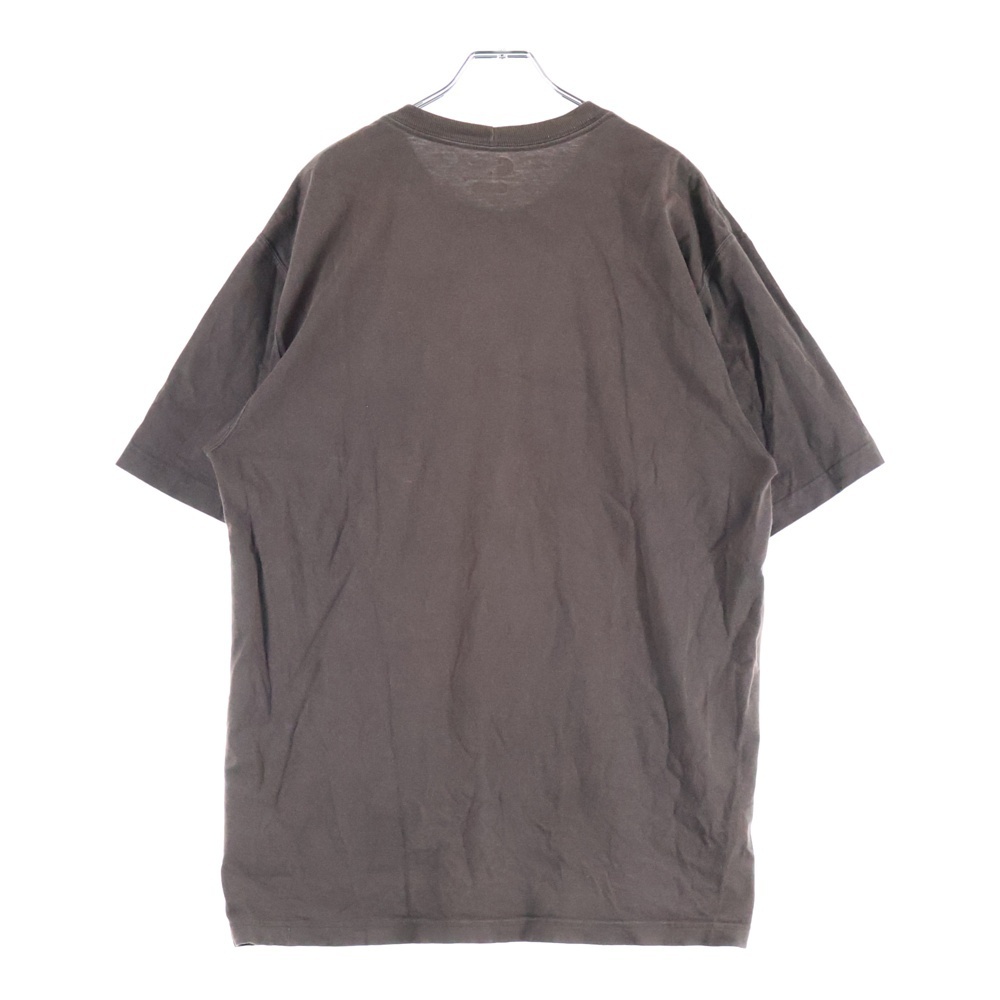 CARHARTT カーハート フロントワンポイントロゴ刺?ポケット クルーネック半袖Tシャツカットソー ブラウン_画像2