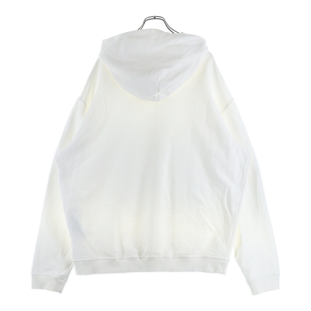 Maison Margiela 10 メゾン マルジェラ 22AW Logo Hoodie ロゴ刺繍 プルオーバースウェットパーカー フーディー ホワイト S50GU0167 S25503_画像2