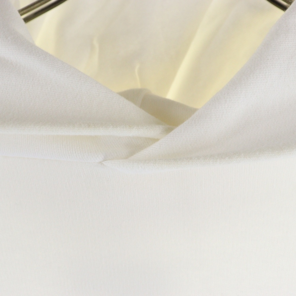 Maison Margiela 10 メゾン マルジェラ 22AW Logo Hoodie ロゴ刺繍 プルオーバースウェットパーカー フーディー ホワイト S50GU0167 S25503_画像3