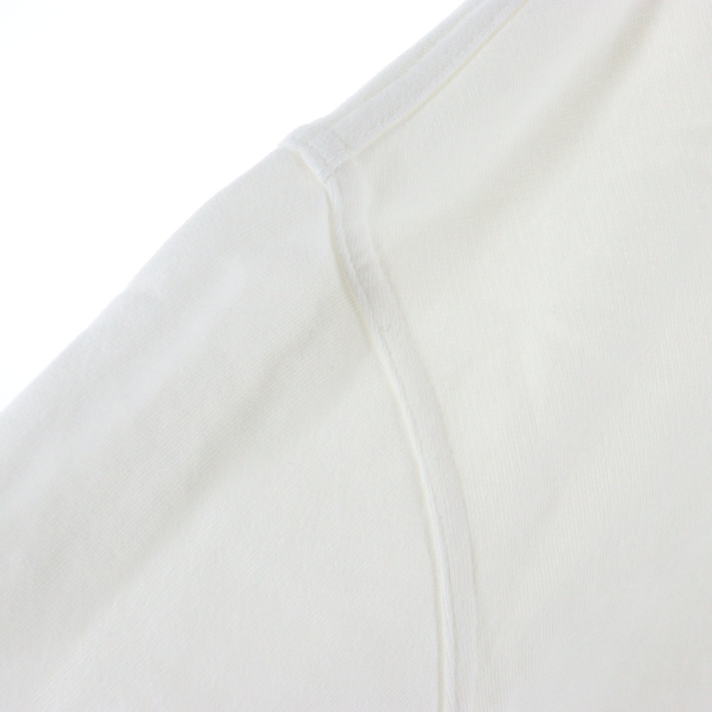 Maison Margiela 10 メゾン マルジェラ 22AW Logo Hoodie ロゴ刺繍 プルオーバースウェットパーカー フーディー ホワイト S50GU0167 S25503_画像4